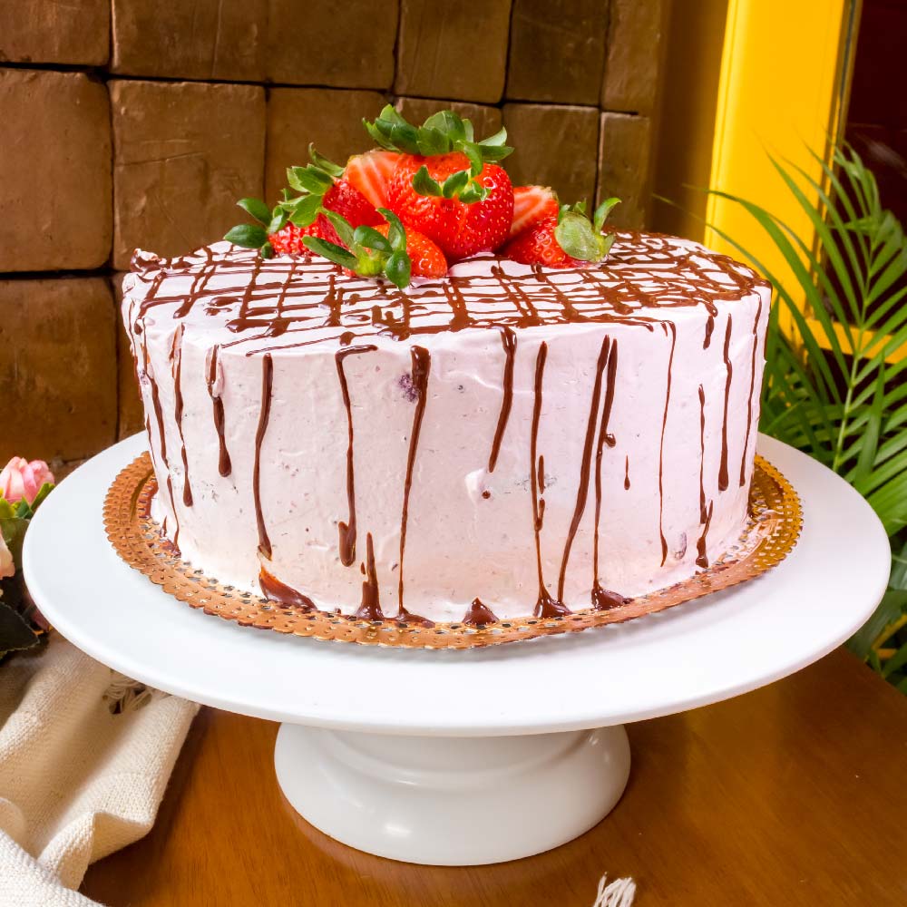 Torta de Cacau e Morango (sem açúcar) | Seleve