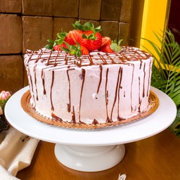 Torta de Cacau e Morango (sem açúcar)